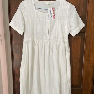 Wren and Ivory Tatum button midi dress